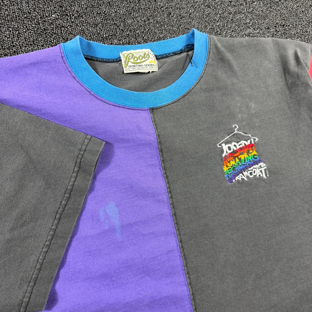Vintage Roots Joseph and the Amazing Technicolor Dreamcoat T-Shirt‎ Colorblock L